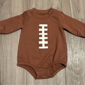 Carter's Brown Football-Themed Bodysuit